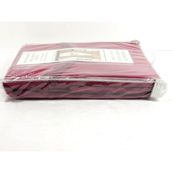 VTG Burlington Energy Saving Blackout Drapery Panels 5 Piece Burgundy 52"x84" - Picture 10 of 11